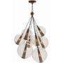 Arteriors Caviar 28" Pendant Smoke