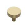 Ashley Norton Solid Brass Modern 1-1/2 Inch Mushroom Cabinet Knob Satin Brass