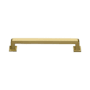 Ashley Norton Avery 6" Center to Center Bold Luxury Solid Brass Cabinet Handle / Drawer Pull Satin Brass