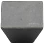 Ashley Norton Solid Bronze 1-1/2 Inch Square Cabinet Knob Dark Bronze