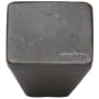 Ashley Norton Solid Bronze 1-1/4 Inch Square Cabinet Knob Dark Bronze