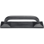 Ashley Norton Solid Bronze Grace 3-3/4 Inch Center to Center Handle Cabinet Pull Dark Bronze