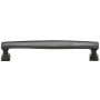 Ashley Norton Solid Bronze Deco 3-3/4 Inch Center to Center Handle Cabinet Pull Dark Bronze