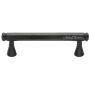 Ashley Norton Solid Bronze Hex 3-3/4 Inch Center to Center Bar Cabinet Pull Dark Bronze