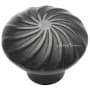 Ashley Norton Solid Bronze Wheel 1-1/2 Inch Mushroom Cabinet Knob Dark Bronze