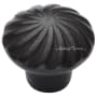 Ashley Norton Wheel 1-1/4" Diameter Luxury Solid Bronze Textured Spiral Designer Cabinet / Drawer Knob Dark Bronze