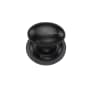 Ashley Norton Solid Brass Egg 1-1/4 Inch Oval Cabinet Knob with Backplate Dark Oil Rubbed