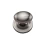 Ashley Norton Solid Brass Egg 1-1/4 Inch Oval Cabinet Knob with Backplate Satin Nickel
