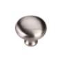 Ashley Norton Luxury 1-1/2" Round Mushroom Luxury Solid Brass Cabinet / Drawer Knob Satin Nickel