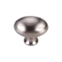 Ashley Norton Luxury 1-1/4" Oval Egg Solid Brass Cabinet / Drawer Knob Satin Nickel