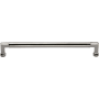 Ashley Norton Bauhaus 12-5/8" Center to Center Luxury Solid Brass Bauhaus Barrel Style Cabinet Handle / Drawer Pull Polished Nickel