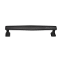 Ashley Norton Deco 6" Center to Center Luxury Solid Brass Stepped and Tapered Cabinet Handle / Drawer Pull Flat Black