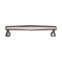 Ashley Norton Deco 6" Center to Center Luxury Solid Brass Stepped and Tapered Cabinet Handle / Drawer Pull Polished Nickel