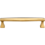 Ashley Norton Deco 6" Center to Center Luxury Solid Brass Stepped and Tapered Cabinet Handle / Drawer Pull Unlacquered Brass