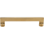 Ashley Norton Solid Brass Apollo 6 Inch Center to Center Handle Cabinet Pull Unlacquered Brass