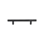 Ashley Norton Solid Brass Modern 4 Inch Center to Center Bar Cabinet Pull Flat Black
