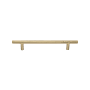 Ashley Norton Solid Brass Modern 4 Inch Center to Center Bar Cabinet Pull Satin Brass