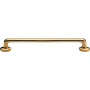 Ashley Norton Solid Brass Classic Transitional 8 Inch Center to Center Handle Cabinet Pull Unlacquered Brass
