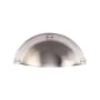 Ashley Norton Fenland 3-3/4" Center to Center Luxury Solid Brass Surface Mount Vintage Cabinet Cup Handle / Drawer Cup Pull Satin Nickel
