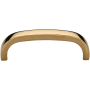 Ashley Norton Solid Brass Stanley 3-1/2 Inch Center to Center Handle Cabinet Pull Unlacquered Brass