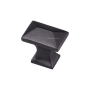 Ashley Norton Solid Brass Anvil 1-3/8 Inch Rectangular Cabinet Knob Dark Oil Rubbed