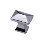 Ashley Norton Solid Brass Anvil 1-3/8 Inch Rectangular Cabinet Knob Polished Chrome