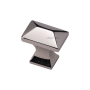Ashley Norton Solid Brass Anvil 1-3/8 Inch Rectangular Cabinet Knob Polished Nickel