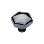 Ashley Norton Solid Brass Hex 1-1/4 Inch Geometric Cabinet Knob Polished Chrome
