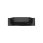Ashley Norton Industrial 3-3/4" Center to Center Luxury Solid Brass Squared Cabinet Cup Handle / Drawer Cup Pull Flat Black