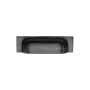 Ashley Norton Industrial 3-3/4" Center to Center Luxury Solid Brass Squared Cabinet Cup Handle / Drawer Cup Pull Dark Oil Rubbed