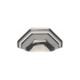 Ashley Norton Solid Brass Hex 3-1/2 Inch Center to Center Cup Cabinet Pull Polished Nickel