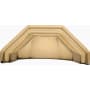 Ashley Norton Solid Brass Hex 3-1/2 Inch Center to Center Cup Cabinet Pull Unlacquered Brass