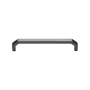 Ashley Norton Solid Brass Angular 8 Inch Center to Center Handle Cabinet Pull Flat Black