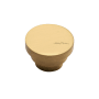 Ashley Norton Solid Brass Round Step 1-1/4 Inch Mushroom Cabinet Knob Satin Brass