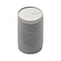 Ashley Norton Solid Brass Reeded Stick 13/16 Inch Cylindrical Cabinet Knob Polished Nickel