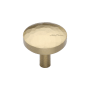 Ashley Norton Tayo 1-1/4" Round Luxury Solid Brass Hammered Mushroom Cabinet / Drawer Knob Satin Brass