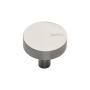 Ashley Norton Helios 1-1/4" Round Luxury Solid Brass Flat Smooth Mushroom Cabinet / Drawer Knob Satin Nickel