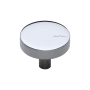Ashley Norton Solid Brass Modern 1-1/2 Inch Mushroom Cabinet Knob Polished Chrome