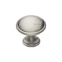 Ashley Norton Solid Brass Andria 1-1/4 Inch Mushroom Cabinet Knob Satin Nickel