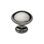 Ashley Norton Solid Brass Andria 1-1/4 Inch Mushroom Cabinet Knob Polished Nickel