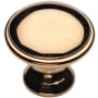 Ashley Norton Solid Brass Andria 1-1/4 Inch Mushroom Cabinet Knob Unlacquered Brass