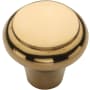 Ashley Norton Solid Brass Newport 1-1/4 Inch Mushroom Cabinet Knob Unlacquered Brass