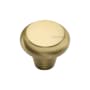 Ashley Norton Solid Brass Newport 1-1/2 Inch Mushroom Cabinet Knob Satin Brass