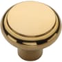 Ashley Norton Solid Brass Newport 1-1/2 Inch Mushroom Cabinet Knob Unlacquered Brass