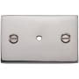 Ashley Norton Solid Brass Fleur-de-lis Rectangular Cabinet Knob Backplate Polished Nickel