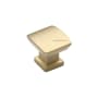 Ashley Norton Solid Brass Hudson 1 Inch Square Cabinet Knob Satin Brass