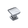 Ashley Norton Solid Brass Hudson 1 Inch Square Cabinet Knob Polished Chrome