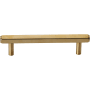 Ashley Norton Solid Brass Hex 4 Inch Center to Center Bar Cabinet Pull Unlacquered Brass