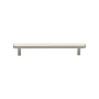 Ashley Norton Hex 8" center to Center Luxury Solid Brass Hexagon Bar Cabinet Handle / Drawer Bar Pull Satin Nickel