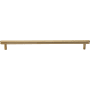 Ashley Norton Solid Brass Hex 10 Inch Center to Center Bar Cabinet Pull Unlacquered Brass